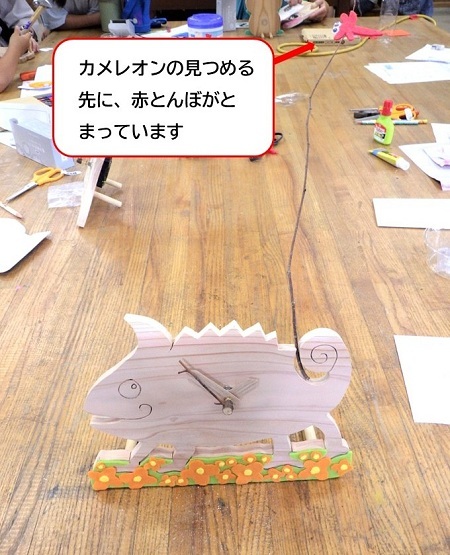 カメレオンの時計の画像