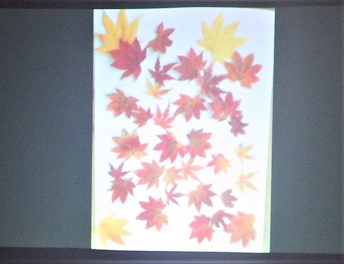 参加者の紅葉アート作品その３の画像