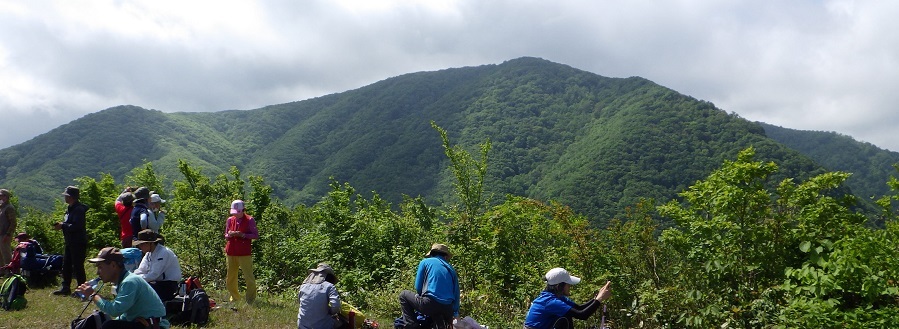 等検境展望台からの大万木山の画像