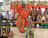 隠岐国分寺蓮華会舞の写真