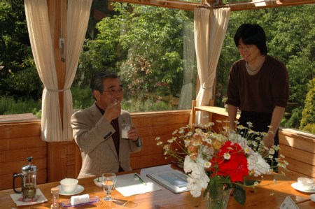 ソフトクリームを試食