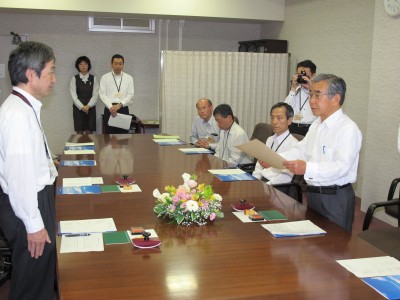 立地計画認定書を交付する知事