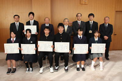 受賞者との記念撮影