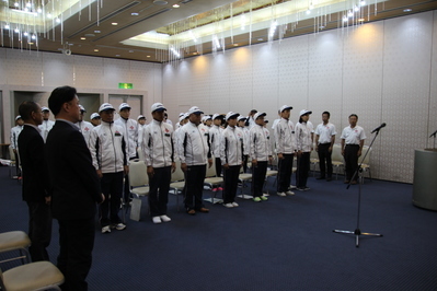 激励式のようす