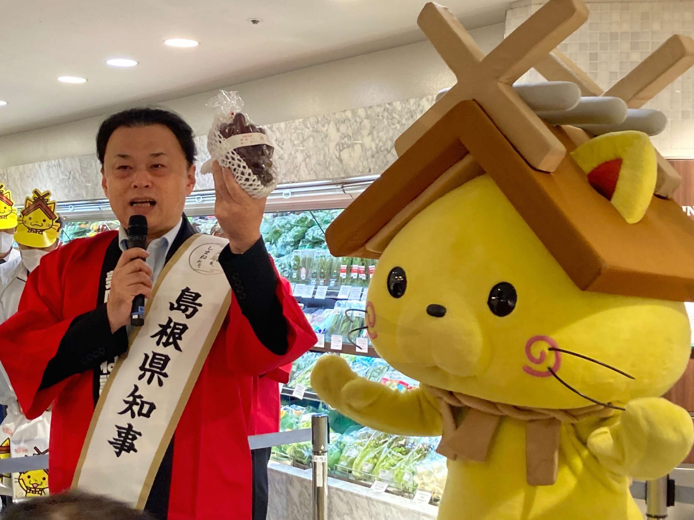 トップセールスのようす