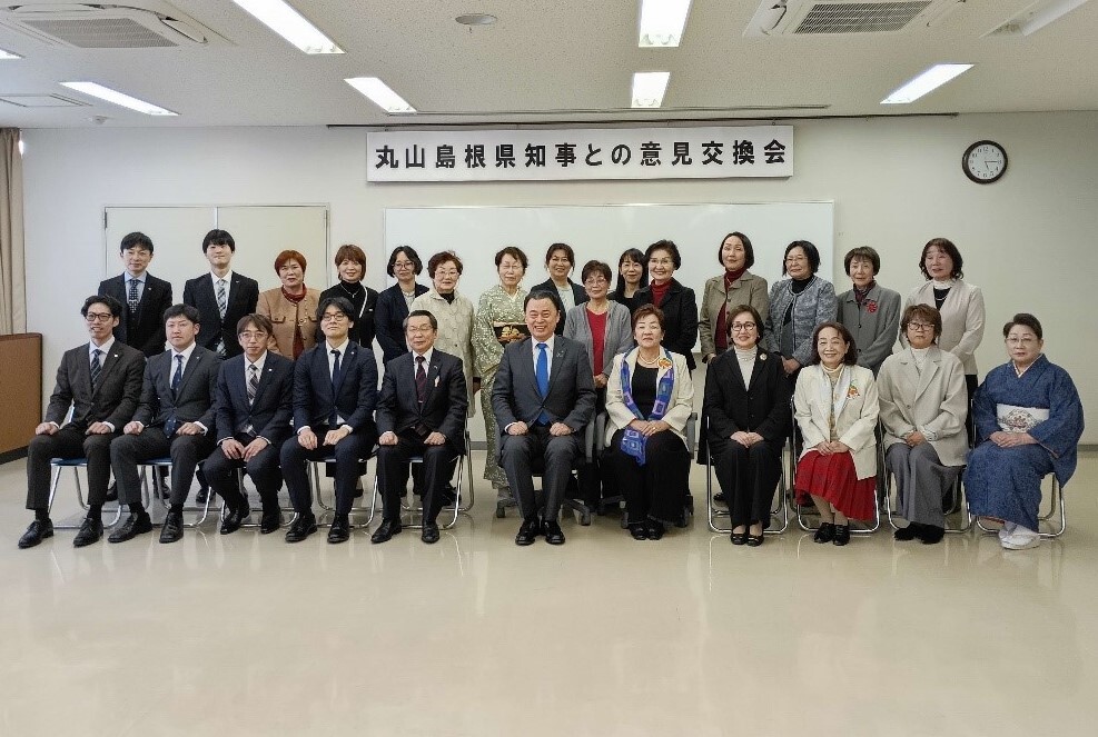 大田商工会議所での意見交換に参加された女性会・青年部の皆さんと