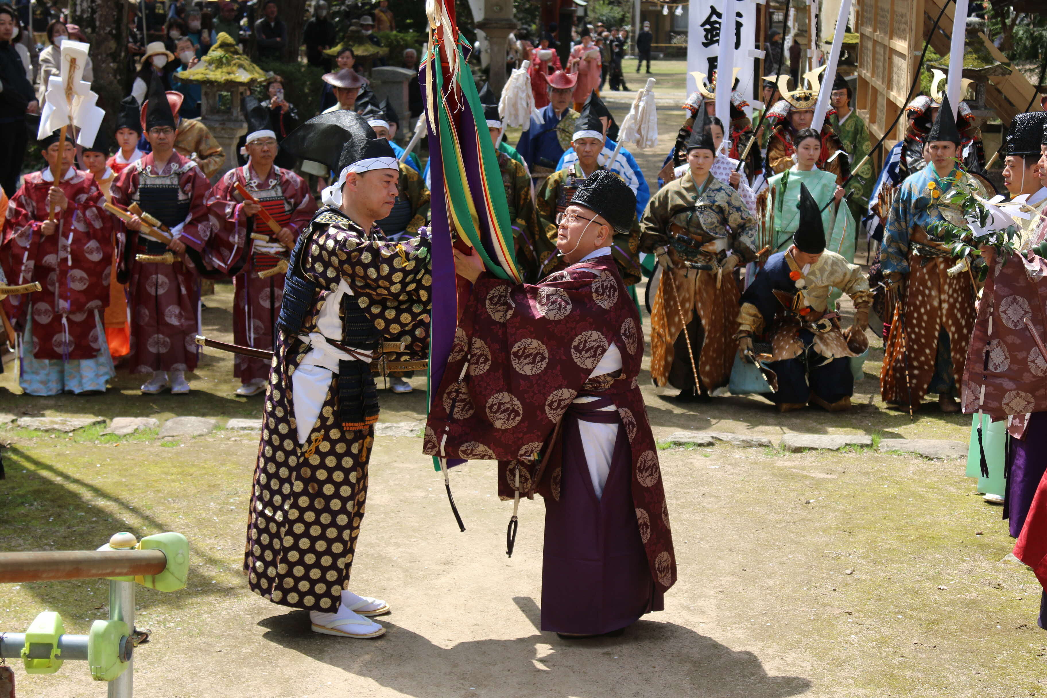 流鏑馬神事のようす