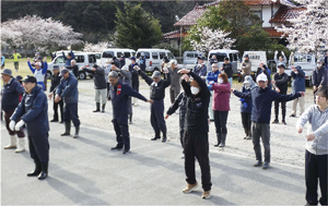 ラジオ体操の写真