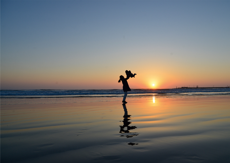 日が沈む聖地出雲の写真
