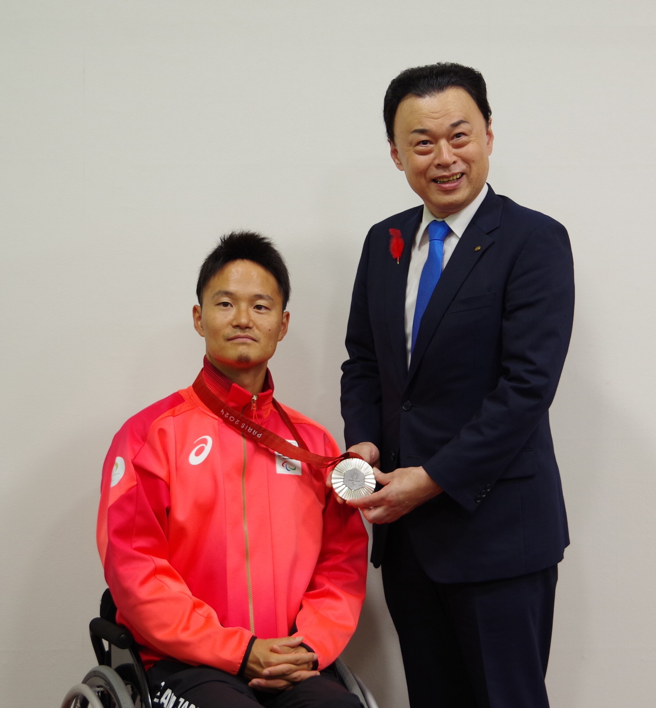 三木選手知事表敬訪問
