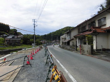 舗装工事現場の様子