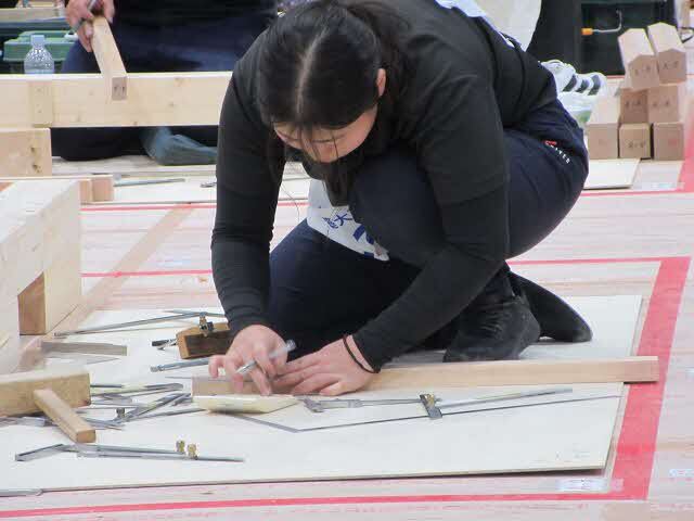 藤本選手の競技のようす