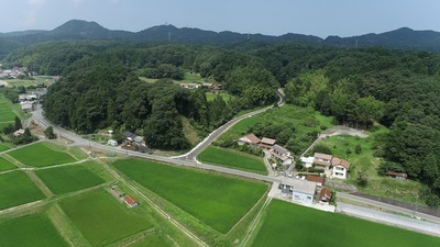 県道佐野波子停車場線側終点付近／田原農道／完成写真