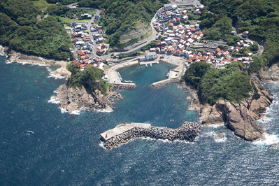 恵曇漁港（片句）航空写真