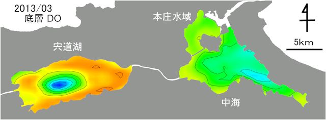 水平分布