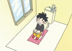 子どもも安心して水洗トイレを使えます 子どもも安心して水洗トイレを使えます