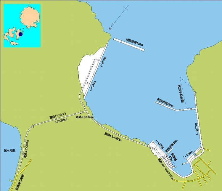 知々井港は海士町に在ります。 知々井港は海士町に在ります。
