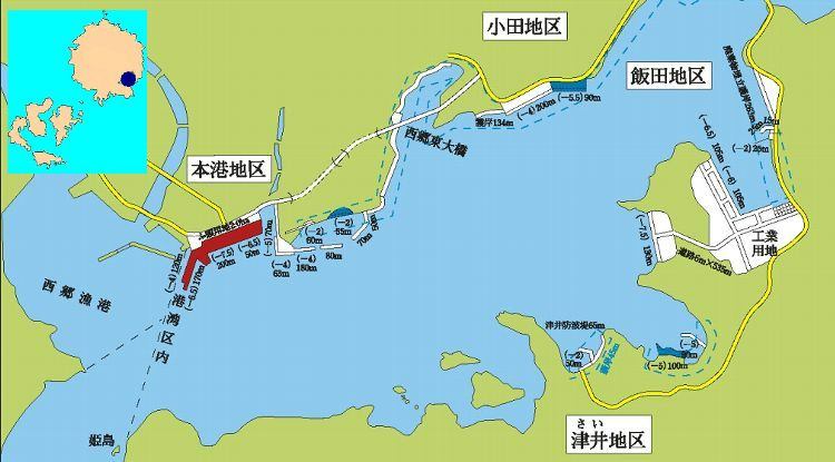 西郷港は隠岐の島町(旧西郷)に在ります。 西郷港は隠岐の島町(旧西郷)に在ります。