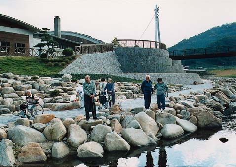 写真（ケアポート吉田横の水ぎわ）