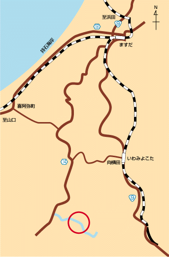 図（二条川位置）