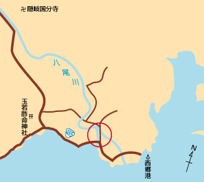 図（八尾川位置）