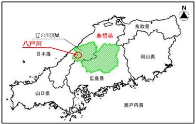 八戸川位置図