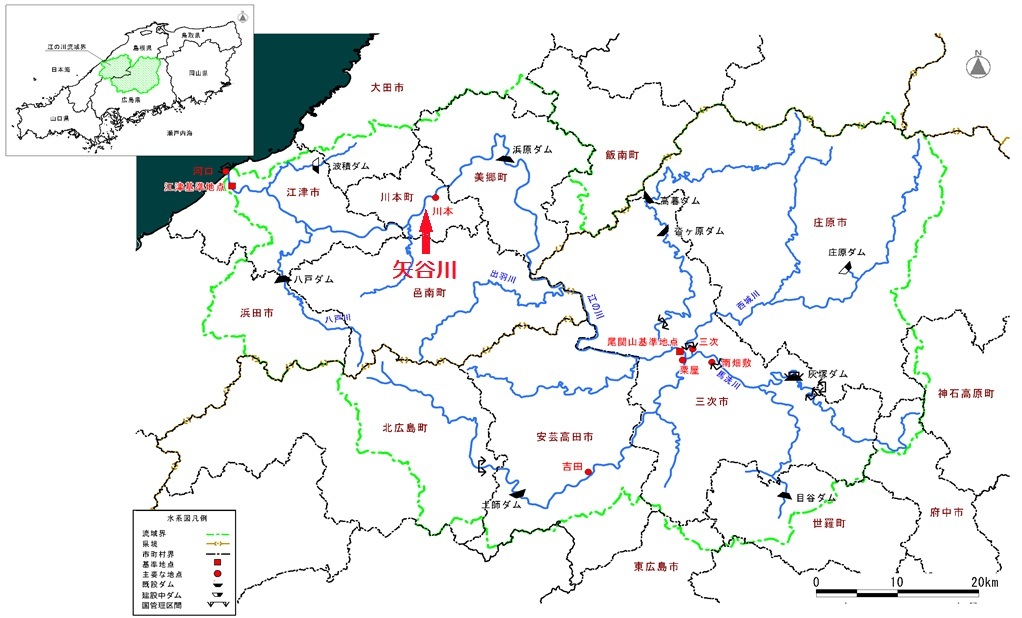 江の川流域図