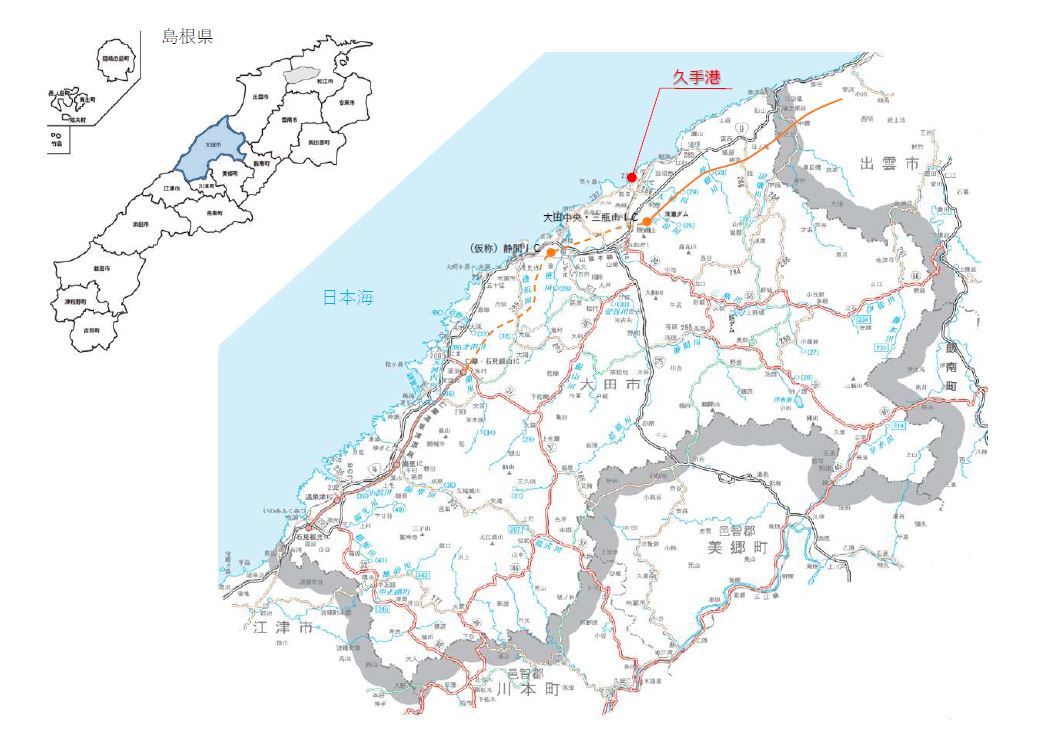 港湾整備の位置図