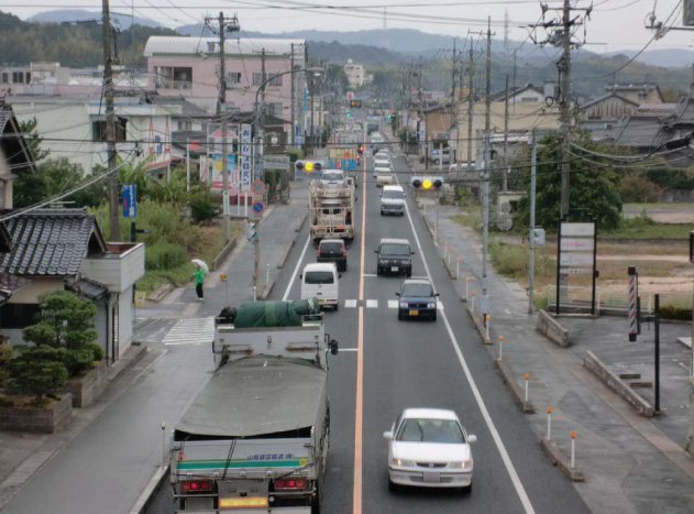 国道9号渋滞状況