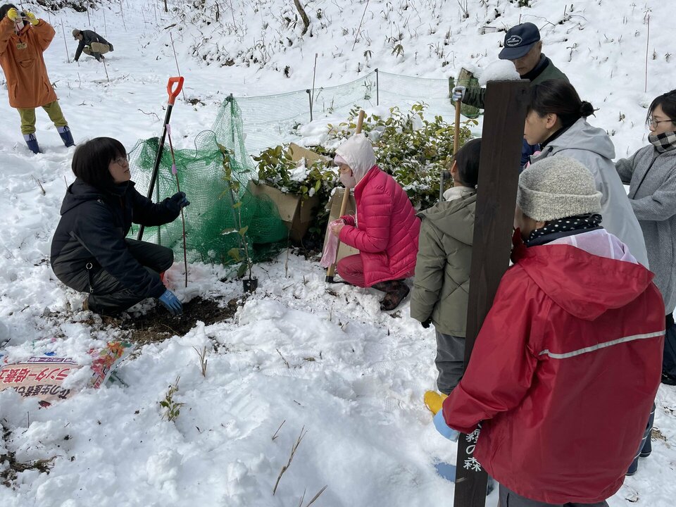 植栽指導の様子