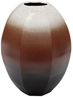 銅賞「面取鉄窯変花器」