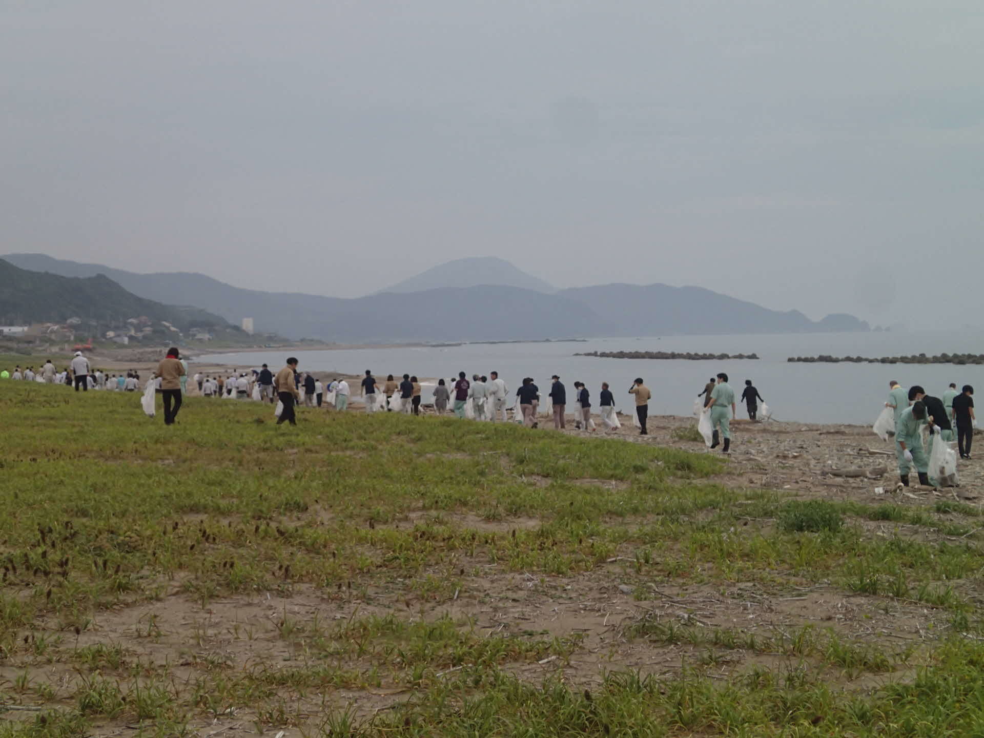 海岸清掃の状況