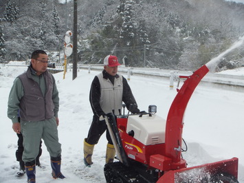 除雪作業の様子