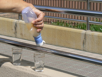 浄水器での飲料水づくり