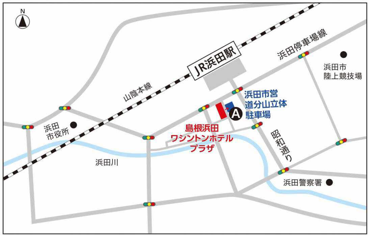ワシントンホテルプラザ位置図