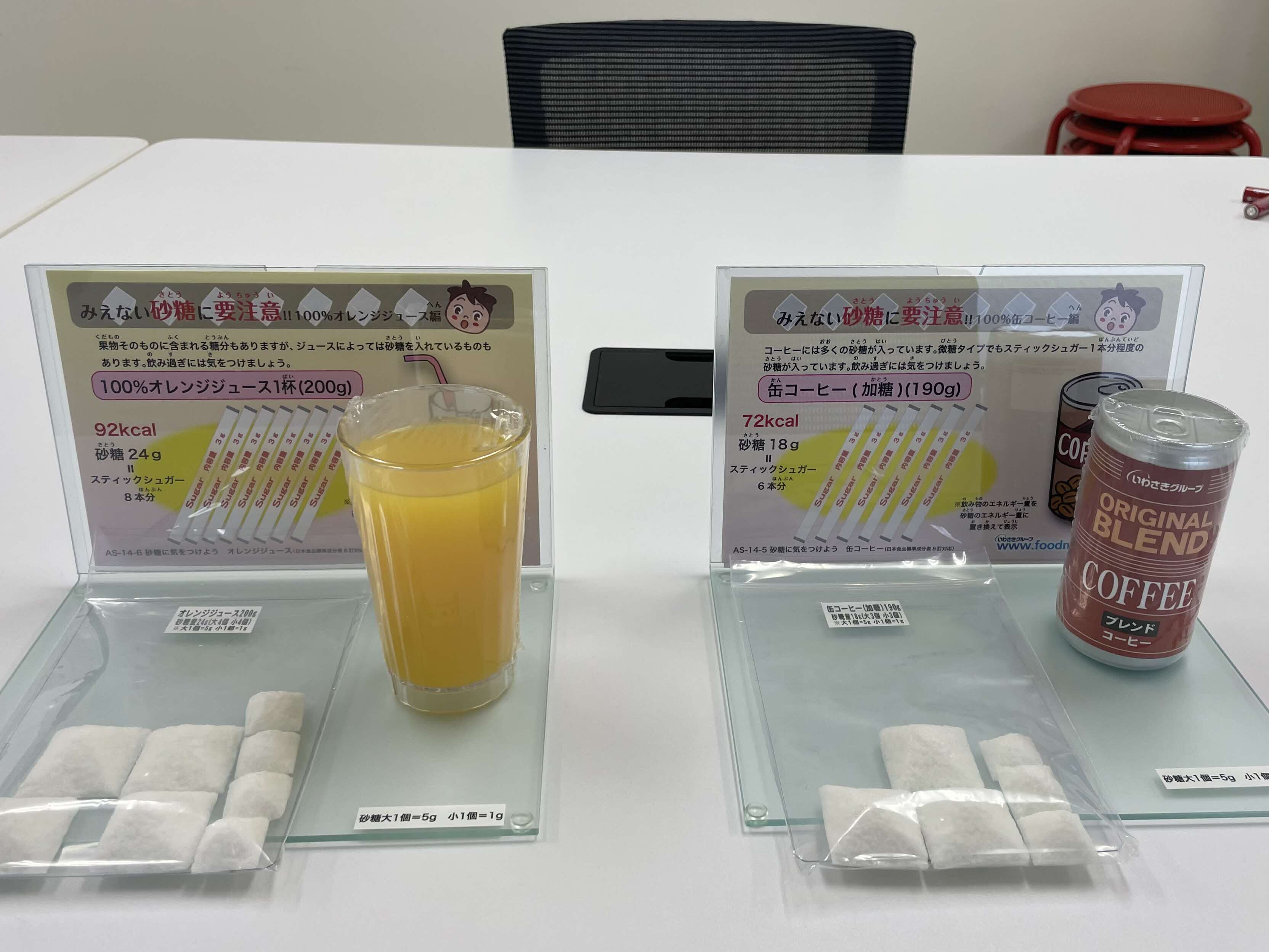 フードモデル砂糖の量