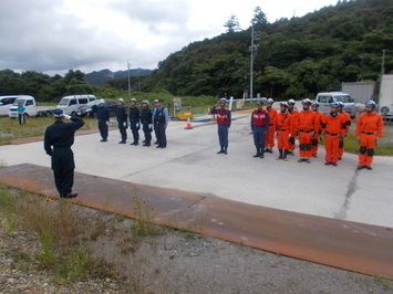警察消防等合同災害警備訓練１
